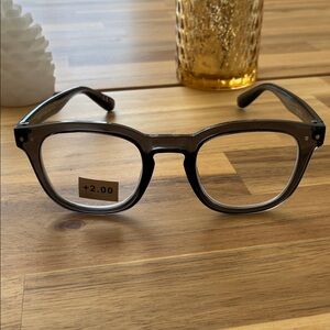NEW Nicole Miller Crystal Grey Reading Glasses